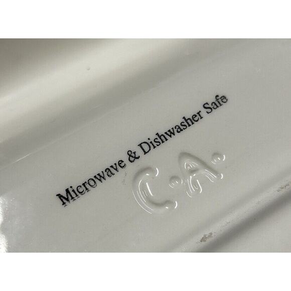 Clay Art Divided Garden Harvest Hand Painted 1998 Vintage In Mint Condition - Picture 7 of 10